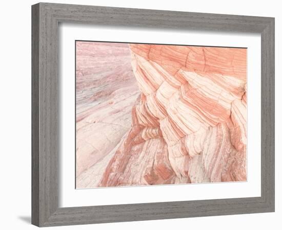 Coyote Buttes VII Blush Orange Crop-Alan Majchrowicz-Framed Art Print