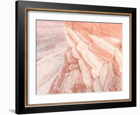 Coyote Buttes VII Blush Orange Crop-Alan Majchrowicz-Framed Art Print