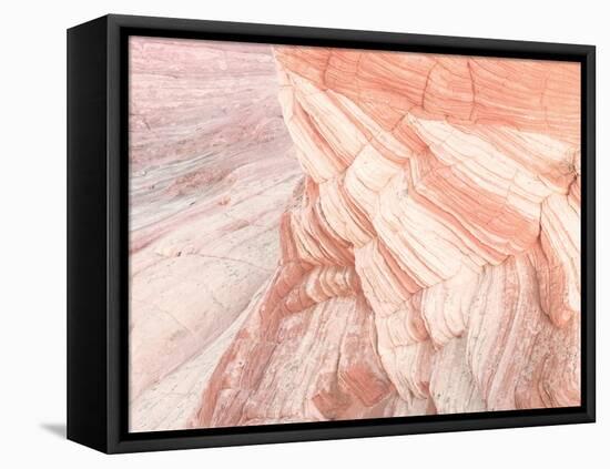 Coyote Buttes VII Blush Orange Crop-Alan Majchrowicz-Framed Stretched Canvas