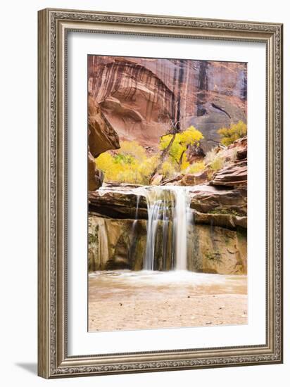 Coyote Gulch Utah Part Of The Glen Canyon National Recreation Area-Liam Doran-Framed Photographic Print