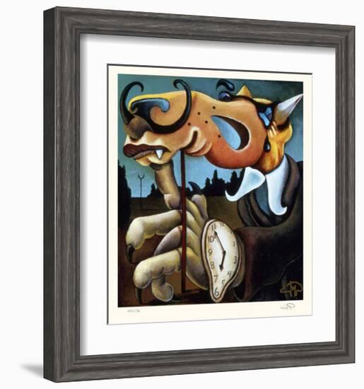 Coyote Portrait of Dali-Markus Pierson-Framed Limited Edition