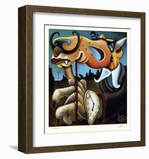 Coyote Portrait of Dali-Markus Pierson-Framed Limited Edition