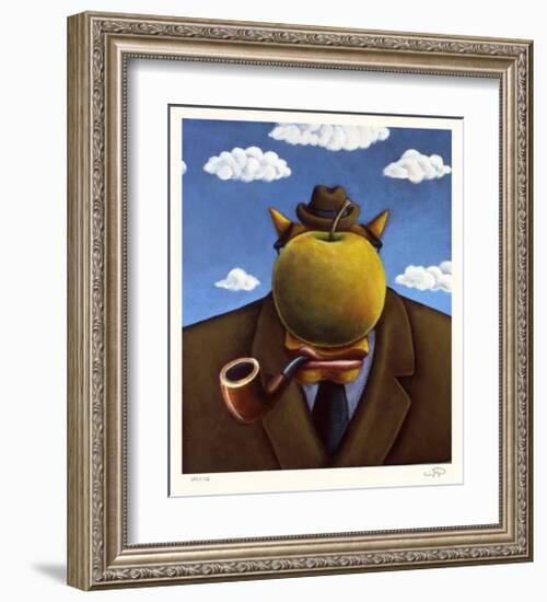 Coyote Portrait of Magritte-Markus Pierson-Framed Limited Edition