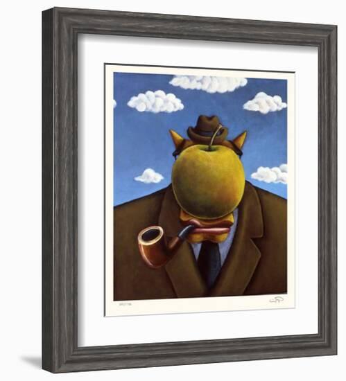 Coyote Portrait of Magritte-Markus Pierson-Framed Limited Edition