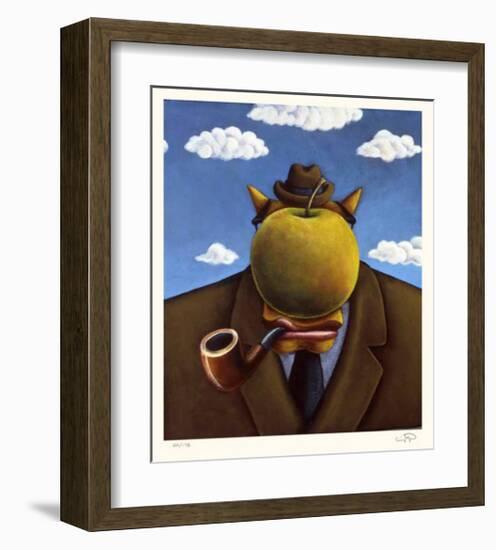 Coyote Portrait of Magritte-Markus Pierson-Framed Limited Edition