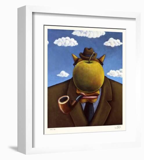 Coyote Portrait of Magritte-Markus Pierson-Framed Limited Edition