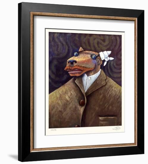 Coyote Portrait of Van Gogh-Markus Pierson-Framed Limited Edition