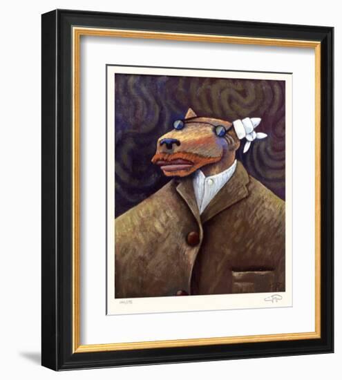 Coyote Portrait of Van Gogh-Markus Pierson-Framed Limited Edition