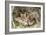 Coyote Young Wild Pups Playing Near their Den-null-Framed Photographic Print