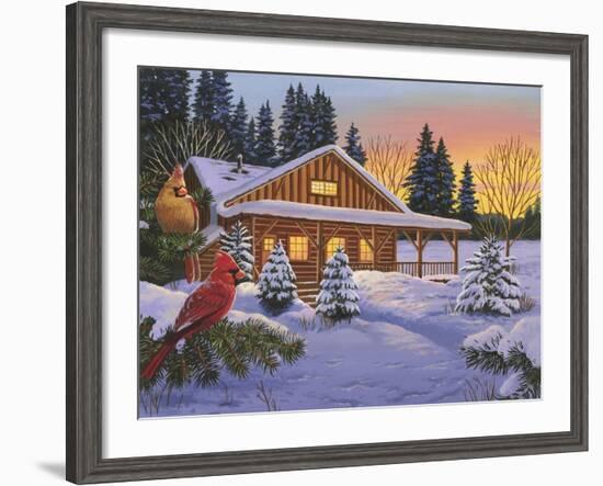 Cozy Cabin-William Vanderdasson-Framed Giclee Print