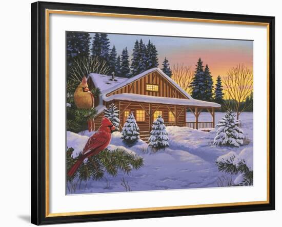 Cozy Cabin-William Vanderdasson-Framed Giclee Print