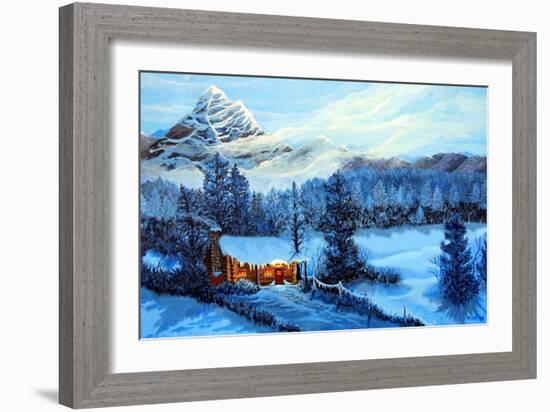 Cozy Cabin-Bonnie B. Cook-Framed Giclee Print