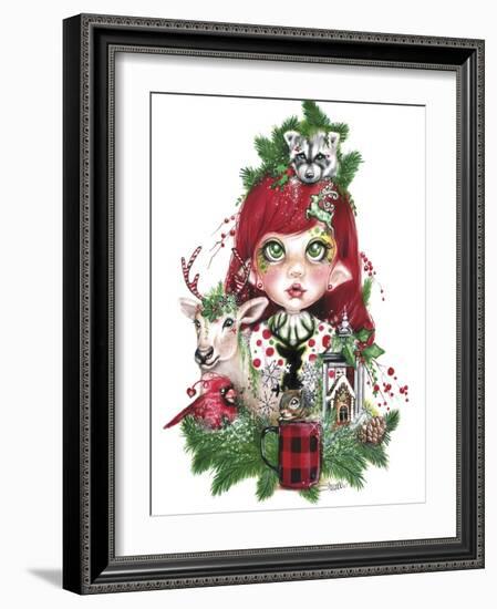 Cozy Christmas Claire - MunchkinZ Elf-Sheena Pike Art And Illustration-Framed Giclee Print