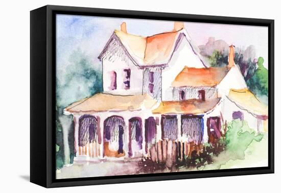 Cozy Cottage I-Jane Slivka-Framed Stretched Canvas