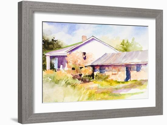 Cozy Cottage II-Jane Slivka-Framed Art Print