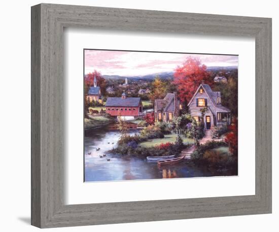 Cozy Country Night-unknown Chiu-Framed Art Print