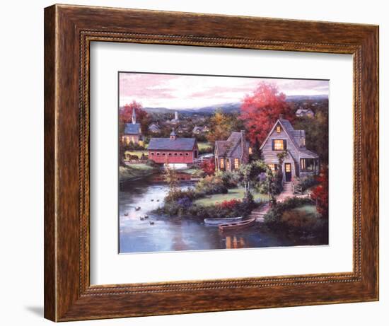 Cozy Country Night-unknown Chiu-Framed Art Print