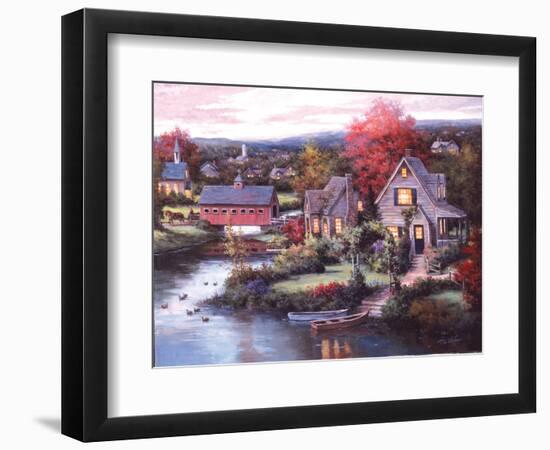 Cozy Country Night-unknown Chiu-Framed Art Print