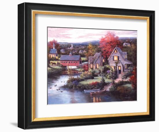 Cozy Country Night-unknown Chiu-Framed Art Print