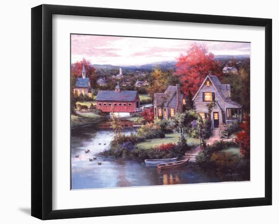 Cozy Country Night-unknown Chiu-Framed Art Print