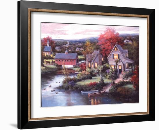 Cozy Country Night-unknown Chiu-Framed Art Print