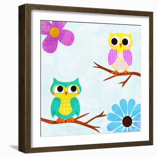 Cozy Owls II-SD Graphics Studio-Framed Art Print