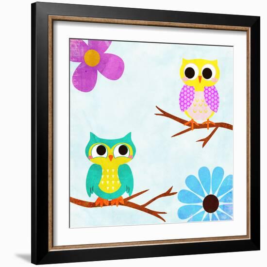 Cozy Owls II-SD Graphics Studio-Framed Art Print