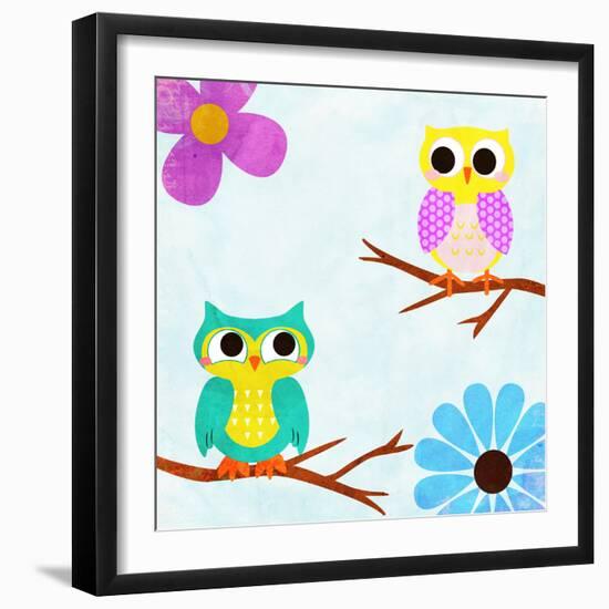 Cozy Owls II-SD Graphics Studio-Framed Art Print