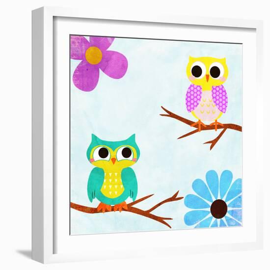 Cozy Owls II-SD Graphics Studio-Framed Art Print