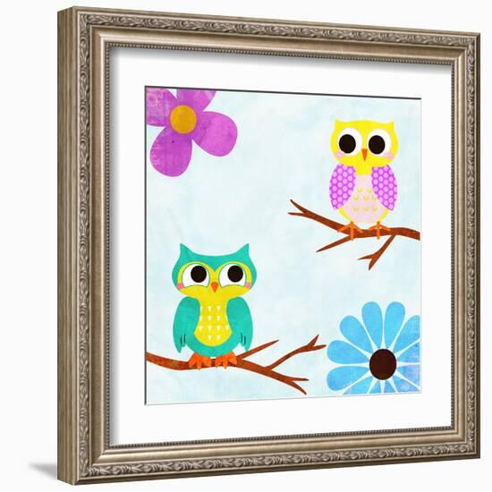 Cozy Owls II-SD Graphics Studio-Framed Art Print