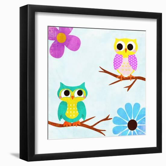 Cozy Owls II-SD Graphics Studio-Framed Art Print