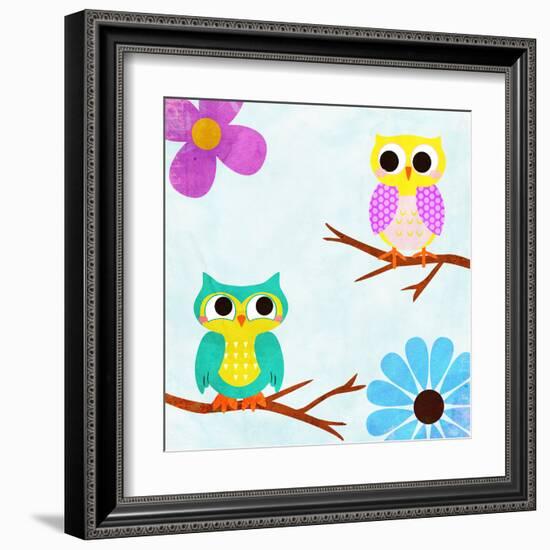 Cozy Owls II-SD Graphics Studio-Framed Art Print