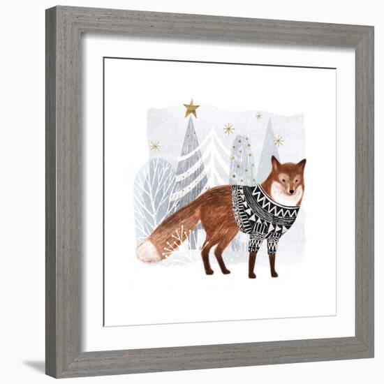 Cozy Woodland Animal I-Victoria Borges-Framed Art Print