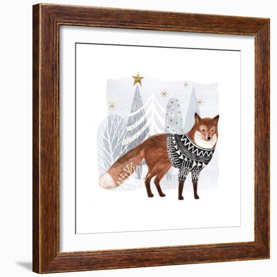 Cozy Woodland Animal I-Victoria Borges-Framed Art Print