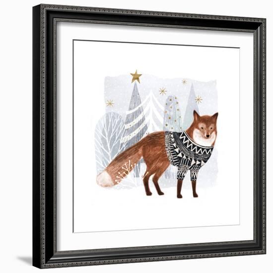 Cozy Woodland Animal I-Victoria Borges-Framed Art Print