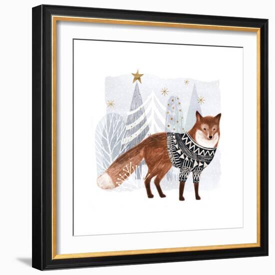 Cozy Woodland Animal I-Victoria Borges-Framed Art Print