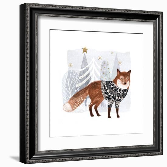 Cozy Woodland Animal I-Victoria Borges-Framed Art Print