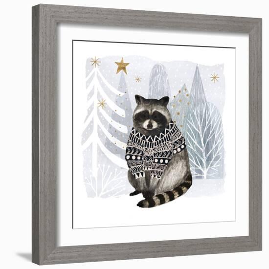 Cozy Woodland Animal IV-Victoria Borges-Framed Art Print