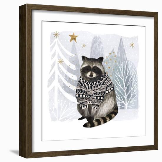 Cozy Woodland Animal IV-Victoria Borges-Framed Art Print