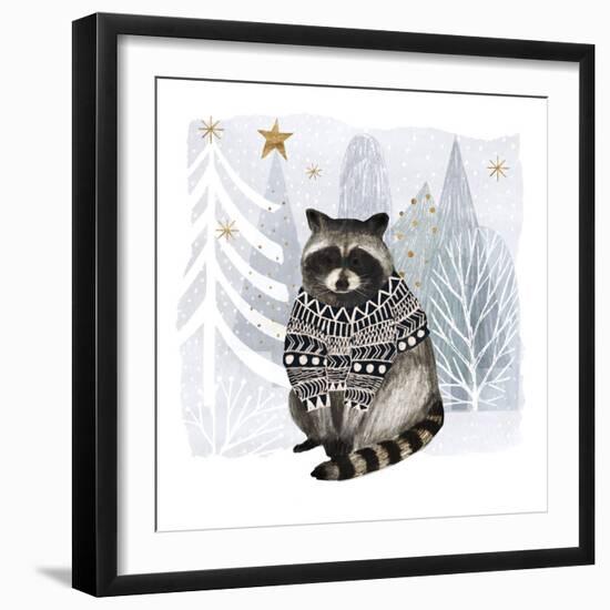 Cozy Woodland Animal IV-Victoria Borges-Framed Art Print