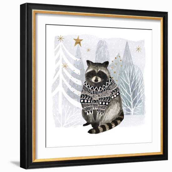 Cozy Woodland Animal IV-Victoria Borges-Framed Art Print