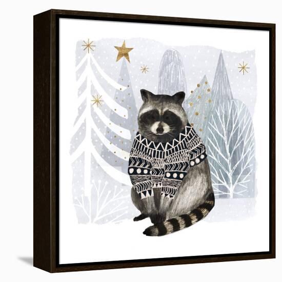 Cozy Woodland Animal IV-Victoria Borges-Framed Stretched Canvas