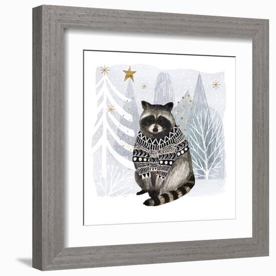 Cozy Woodland Animal IV-Victoria Borges-Framed Art Print