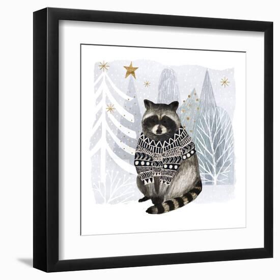 Cozy Woodland Animal IV-Victoria Borges-Framed Art Print