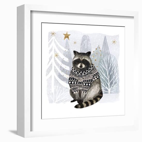 Cozy Woodland Animal IV-Victoria Borges-Framed Art Print