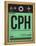 CPH Copenhagen Luggage Tag 1-NaxArt-Framed Stretched Canvas