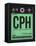 CPH Copenhagen Luggage Tag 1-NaxArt-Framed Stretched Canvas