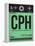 CPH Copenhagen Luggage Tag 1-NaxArt-Framed Stretched Canvas