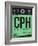 CPH Copenhagen Luggage Tag 1-NaxArt-Framed Art Print