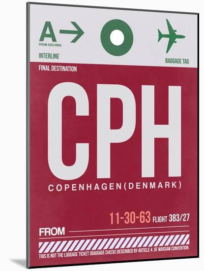 CPH Copenhagen Luggage Tag 2-NaxArt-Mounted Art Print